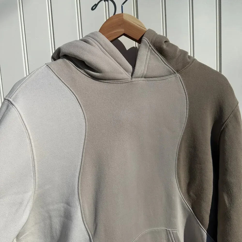 Alo Yoga Make Waves Hoodie Ivory Bone Gravel XS Womens / XXS Mens Sweatshirt EUC - Picture 11 of 16